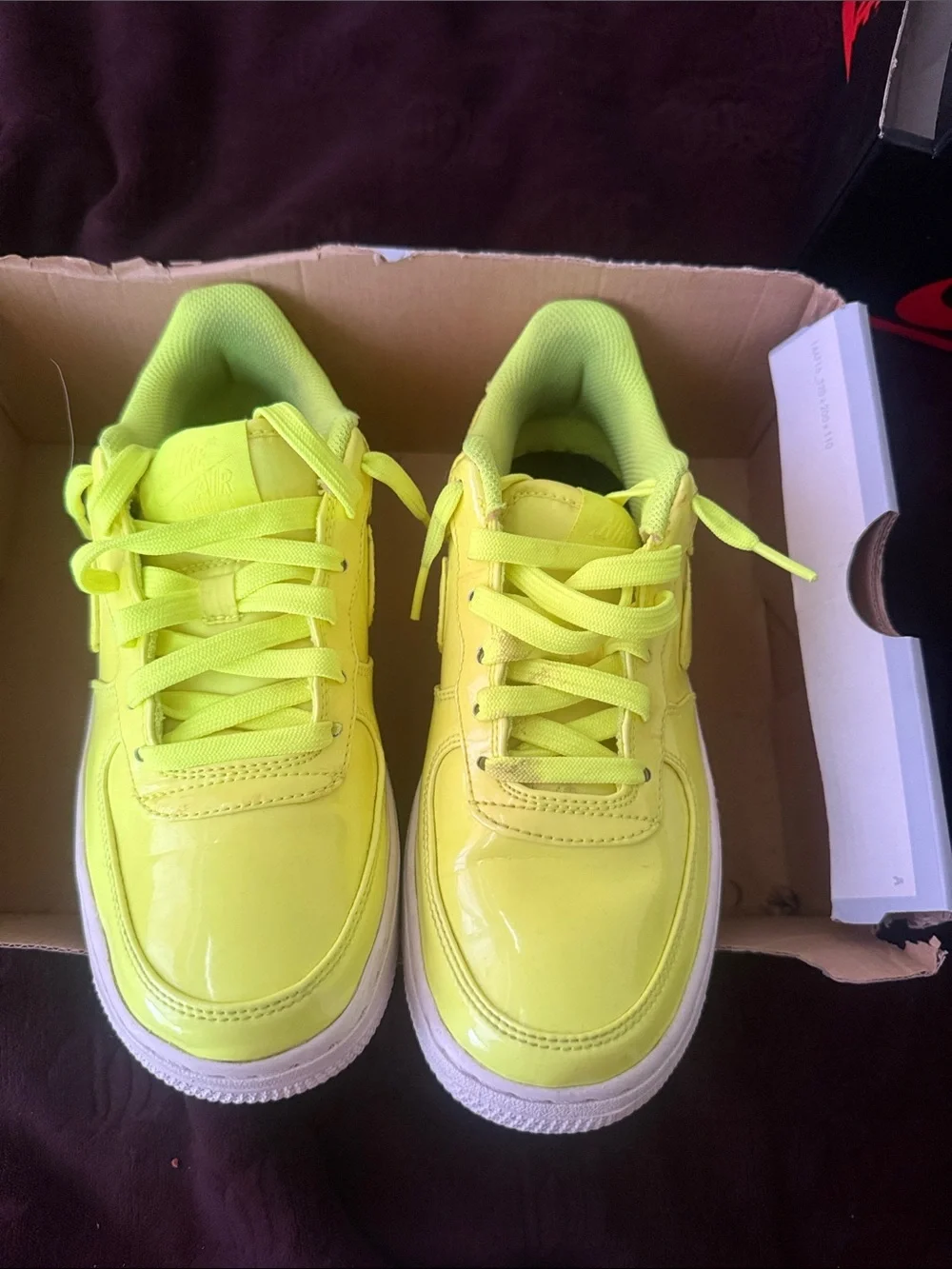 Neon Air Force Ones